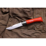 Нож Opinel №7, нержавеющая сталь, оранжевая рукоятка, блистер 001608